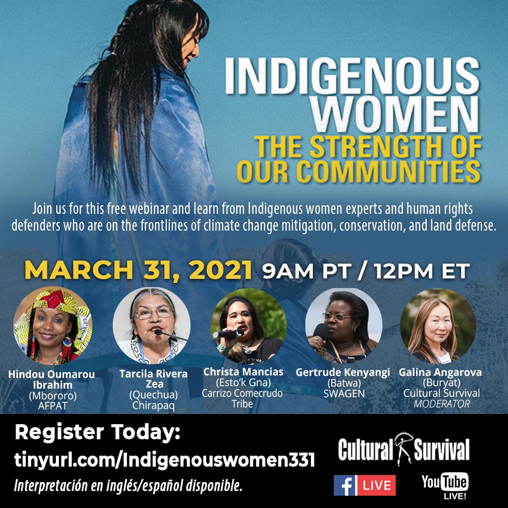 Indigenous Women The Strength Of Our Communities Webinar Cultural
